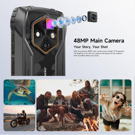 Ulefone RugKing 4 Pro Smartphone 8GB+256GB 6.56 Unisoc T7250 Resistencia