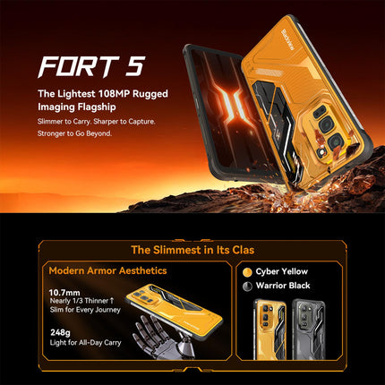 Blackview FORT 5 12GB 256GB Pantalla 6.78 pulgadas Android 16