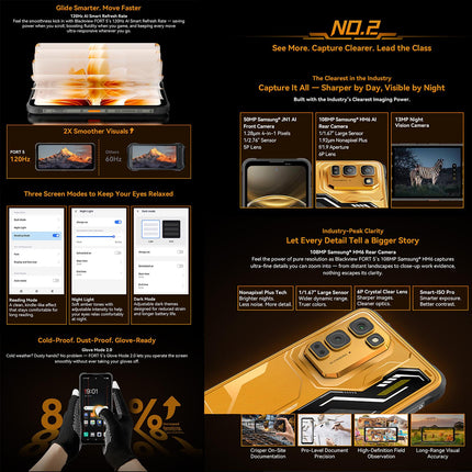 Blackview FORT 5 12GB 256GB Pantalla 6.78 pulgadas Android 16