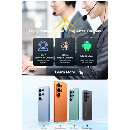 Blackview WAVE 10 Smartphone 8GB+128GB 6,88 pulgadas Android 16 Pantalla