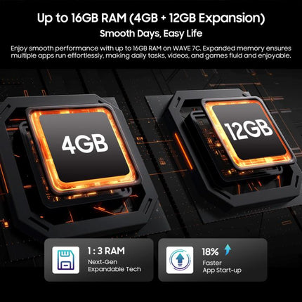 Blackview WAVE 7C Smartphone 4GB+64GB 6,56 Pulgadas Pantalla