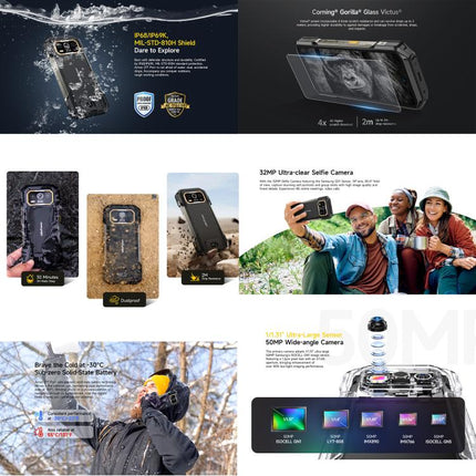 Ulefone Armor 27T Pro+ Smartphone 12GB+256GB 5G Imágenes Térmicas