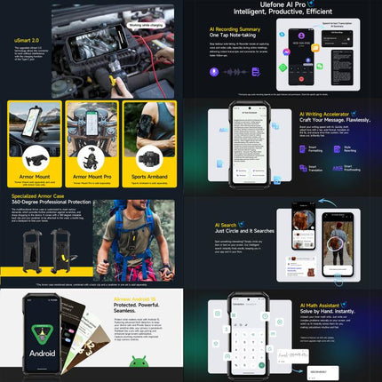 Ulefone Armor 27T Pro+ Smartphone 12GB+256GB 5G Imágenes Térmicas