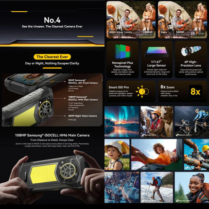 Blackview ROCK 5 Smartphone 6GB+256GB Pantalla 6,67 Android 16 4G Resistencia