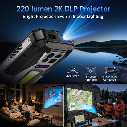 Unihertz 8849 Tank 5 Pro Teléfono Rugerizado con Proyector 18GB 512GB 6.73 Pulgadas Android 16 5G NFC