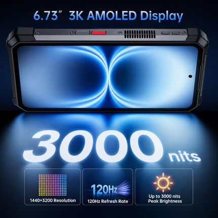 Unihertz 8849 Tank 5 Pro Teléfono Rugerizado con Proyector 18GB 512GB 6.73 Pulgadas Android 16 5G NFC