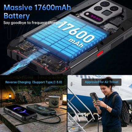 Unihertz 8849 Tank 5 Pro Teléfono Rugerizado con Proyector 18GB 512GB 6.73 Pulgadas Android 16 5G NFC