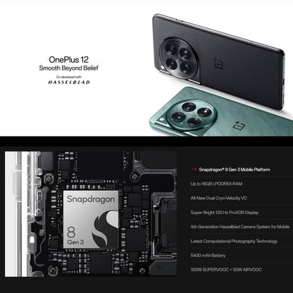 OnePlus 12 5G Teléfono 12GB+256GB Huella En Pantalla by OnePlus