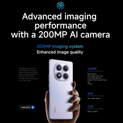 Xiaomi Redmi Note 14 Pro 4G Global Teléfono 12GB+256GB NFC