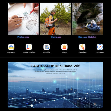 HOTWAV T7 Teléfono Resistente 6GB+256GB 6280mAh Versátil