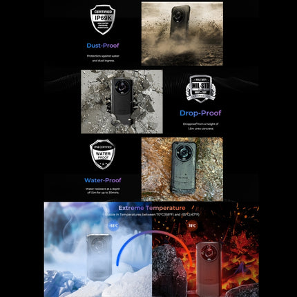 HOTWAV T7 Teléfono Resistente 6GB+256GB 6280mAh Versátil