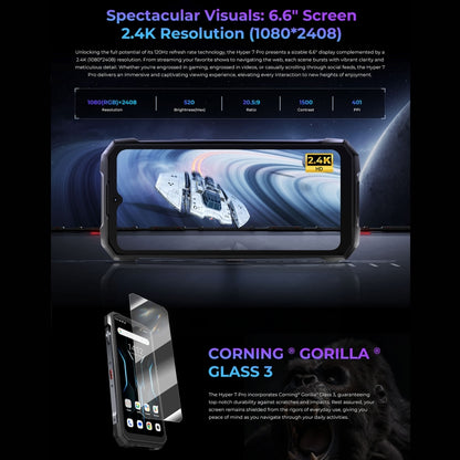 Hotwav Hyper 7 Pro Teléfono Resistente 16GB+256GB 10800mAh 5G by HOTWAV