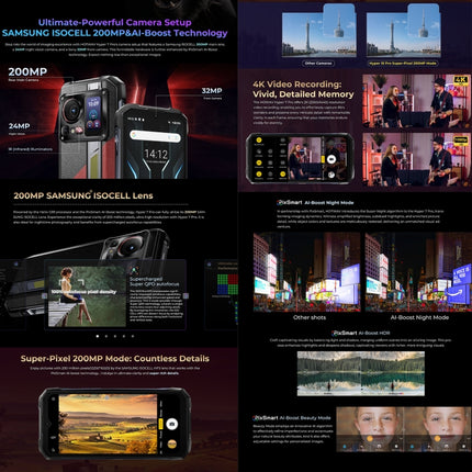 Hotwav Hyper 7 Pro Teléfono Resistente 16GB+256GB 10800mAh 5G