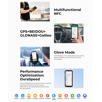 Hotwav Hyper 7 Pro Teléfono Resistente 16GB+256GB 10800mAh 5G