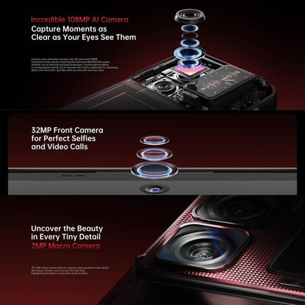 Oukitel WP300 Rugged Phone 12GB+512GB 6.8 Inch 5G Watch