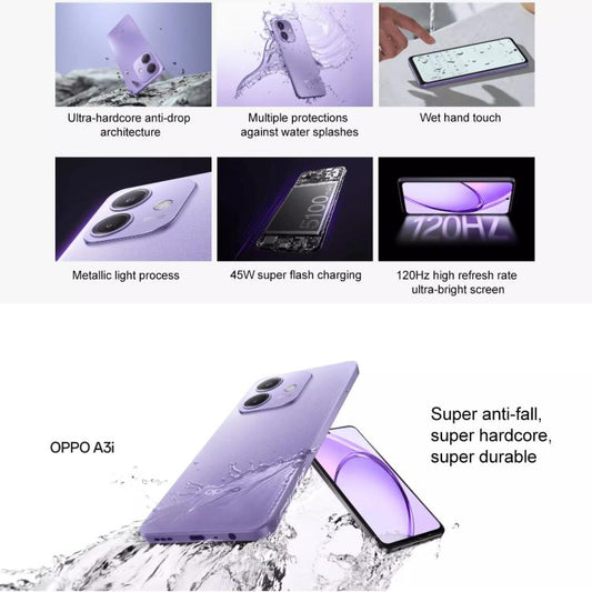 OPPO A3i 5G, Smartphone 6,67 Pulgadas, 8GB+128GB, Dimensity 6300