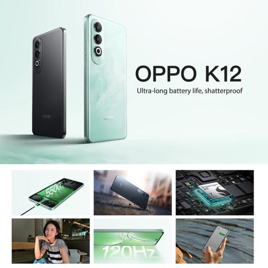 OPPO K12 AI 12GB+256GB Smartphone 5G Pantalla 6,7"