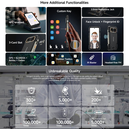 Ulefone Armor 27 Pro Teléfono 12GB+256GB Visión Nocturna by Ulefone