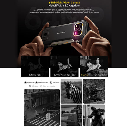 Ulefone Armor 27T Pro Teléfono Resistente 12GB 256GB 10600mAh 6.78" Android 15 5G NFC