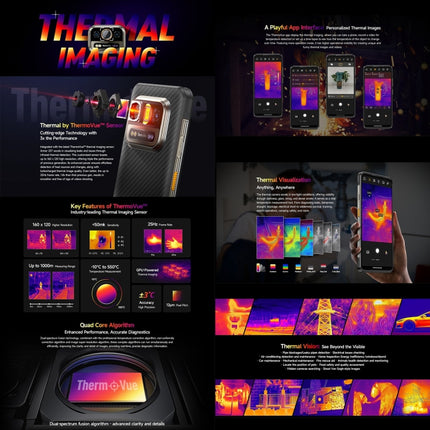 Ulefone Armor 25T Smartphone 6GB+256GB Imagen Térmica Android 14 4G by Ulefone