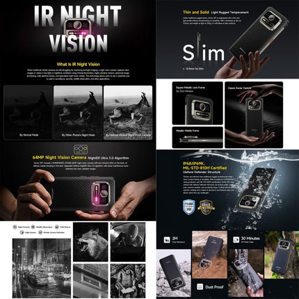 Ulefone Armor 25T Smartphone 6GB+256GB Imagen Térmica Android 14 4G by Ulefone