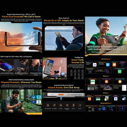 Blackview BL7000 Teléfono Robusto 8GB+256GB 5G 6,78pulgadas