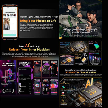 Blackview BL7000 Teléfono Robusto 8GB+256GB 5G 6,78pulgadas