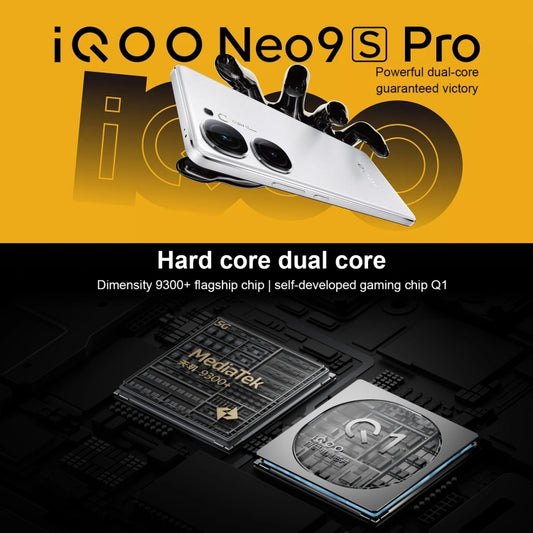 vivo iQOO Neo9S Pro, Smartphone 5G, 16 GB + 1 TB, Cámara Dual, Android 14, Dimensity 9300+