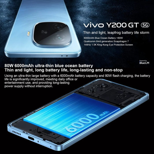 vivo Y200 GT Smartphone 8GB+256GB, 5G, Cámara Dual 50MP, 6.78"