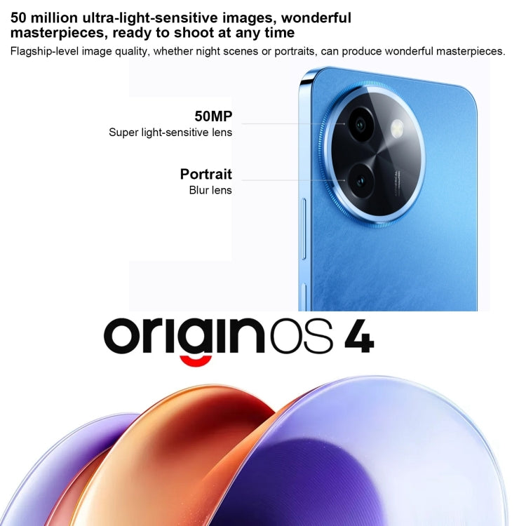 vivo Y200i, Smartphone 5G, 12GB+256GB, Cámara Dual 50MP, Android 14