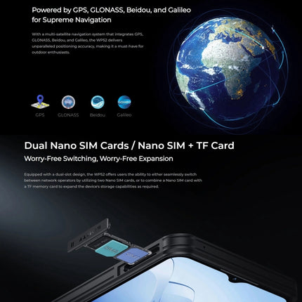 Oukitel WP52 5G Teléfono Rugoso 4GB+256GB 6,6 Pulgadas