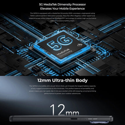 Oukitel WP52 5G Teléfono Rugoso 4GB+256GB 6,6 Pulgadas