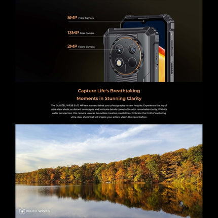 Oukitel WP28 S Teléfono Robusto 4GB+128GB Batería 10600mAh