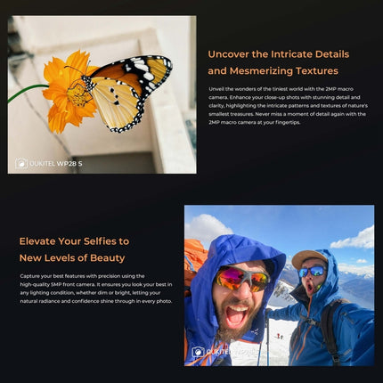 Oukitel WP28 S Teléfono Robusto 4GB+128GB Batería 10600mAh