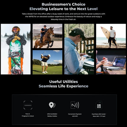 Oukitel WP35 Rugged 8GB+256GB 5G Teléfono Resistente