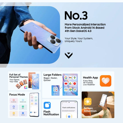 Blackview SHARK 9 Smartphone 8GB+256GB 6,67 Pulgadas Android 14 5G