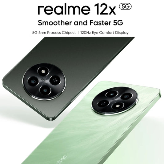 Realme 12x, 12GB+256GB, Teléfono 5G, 50MP Cámara, 5000mAh