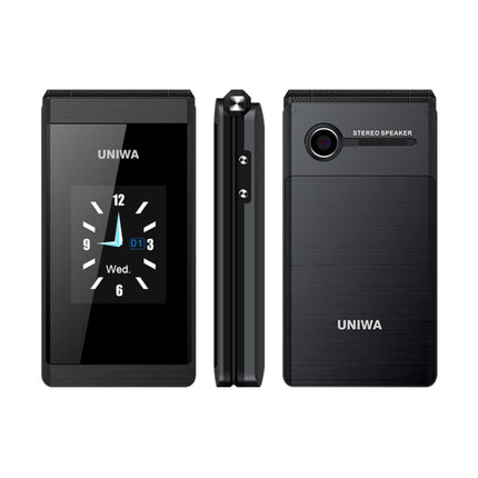 UNIWA X28 Teléfono Plegable 4G Doble Pantalla Diseño Compacto Llamadas Fiables Y Seguras