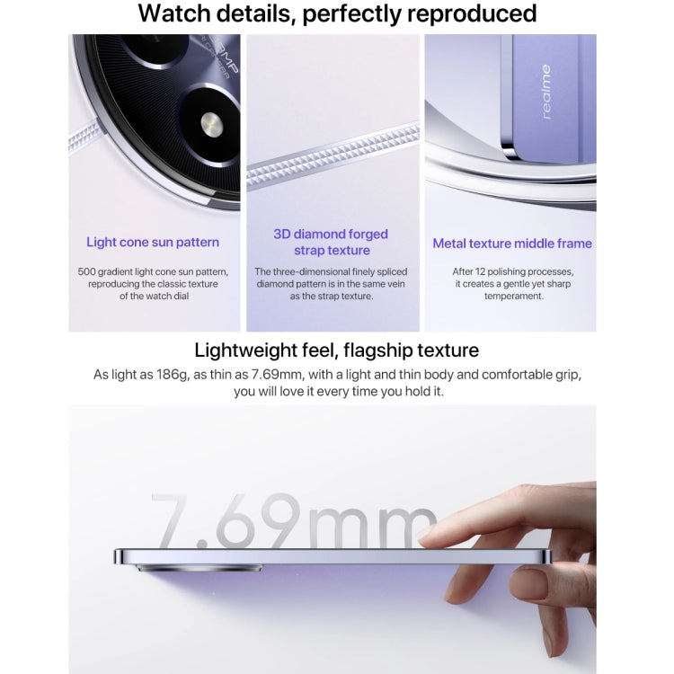 Realme 12, 12GB+512GB, Snapdragon 6 Gen 1, 5G, 6.7 Pulgadas