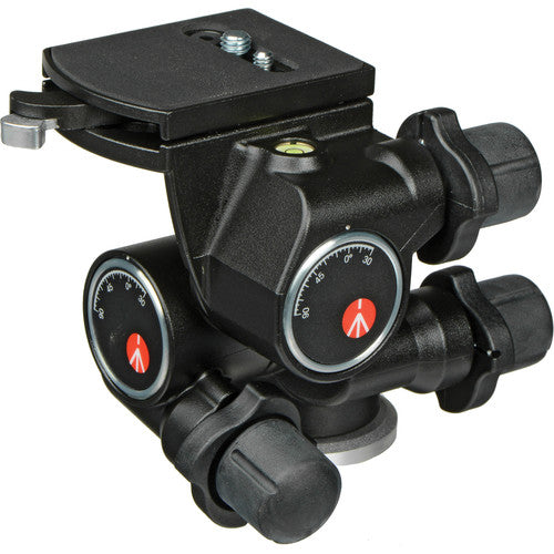 Manfrotto 410 3 vías Cabezal Panorámico con 2 placas 410PL y carga 11 lb