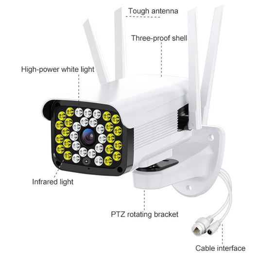 Difang DF-36Q Cámara IP De Vigilancia Exterior Con WiFi Detección Humanoide