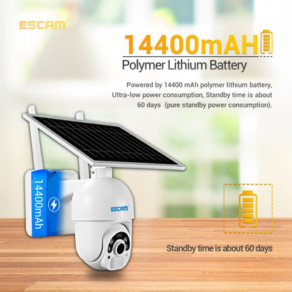 ESCAM QF450 Cámara IP Solar HD 1080P 128G TF Exterior