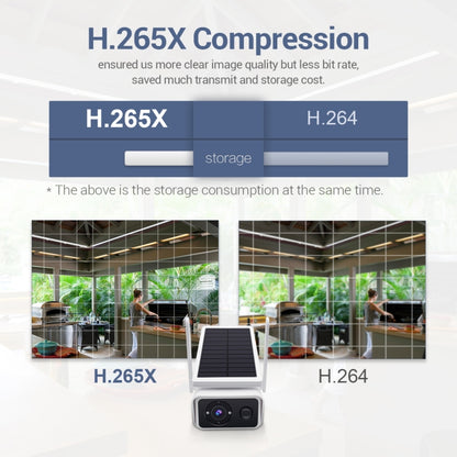 ESCAM QF180 Cámara IP Wifi Solar 3MP HD con Panel Ajustable Exterior