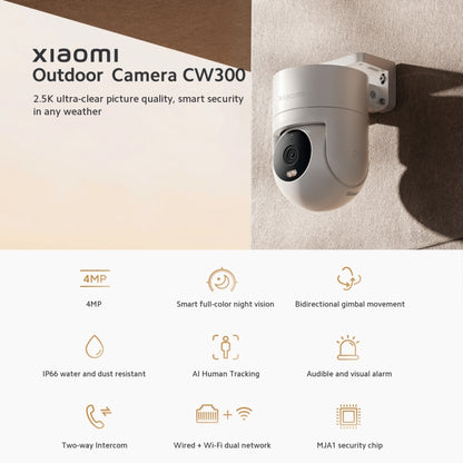 Cámara Xiaomi CW300 4MP IP66 WiFi Visión Nocturna a Color
