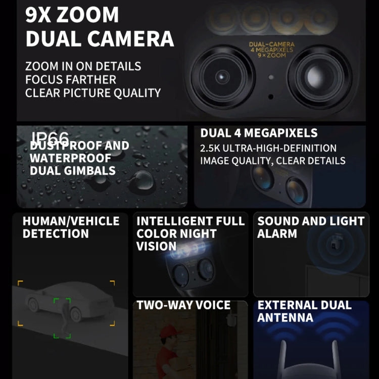 Xiaomi CW700S Cámara WiFi 4MP Visión Nocturna IP66