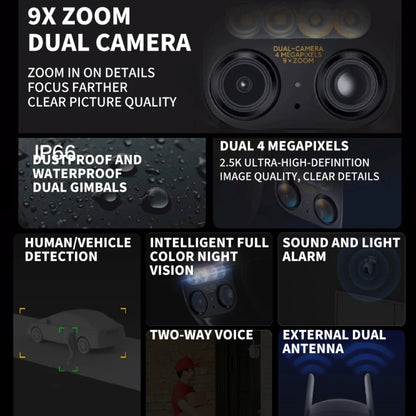 Xiaomi CW700S Cámara WiFi 4MP Visión Nocturna IP66