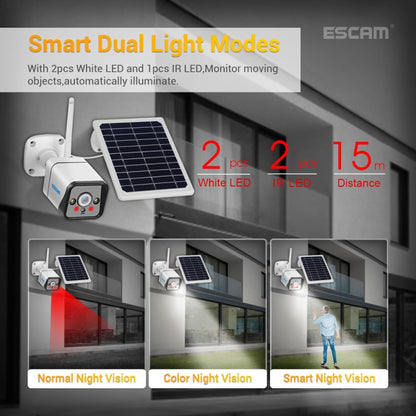 Escam QF320 Cámara IP Solar 4G Visión Nocturna PIR Exterior