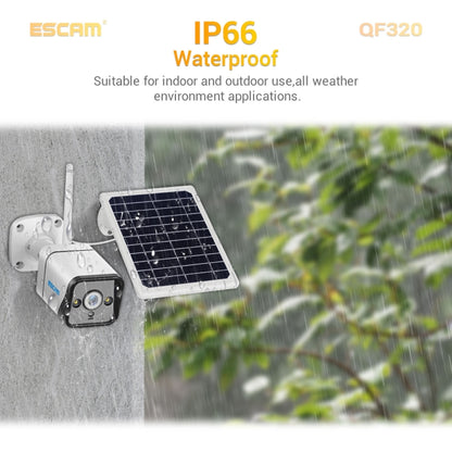 Escam QF320 Cámara IP Solar 4G Visión Nocturna PIR Exterior