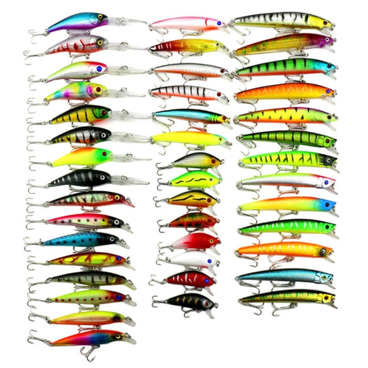 HENGJIA 43Uds Señuelos Pesca Mosca Cebo Duro Brillantes