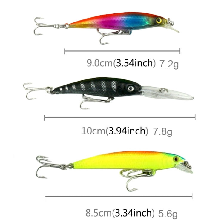 HENGJIA 43Uds Señuelos Pesca Mosca Cebo Duro Brillantes